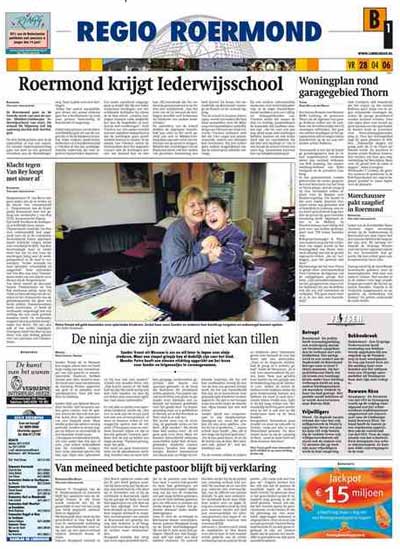 Ninja die zijn zwaard niet kan tillen